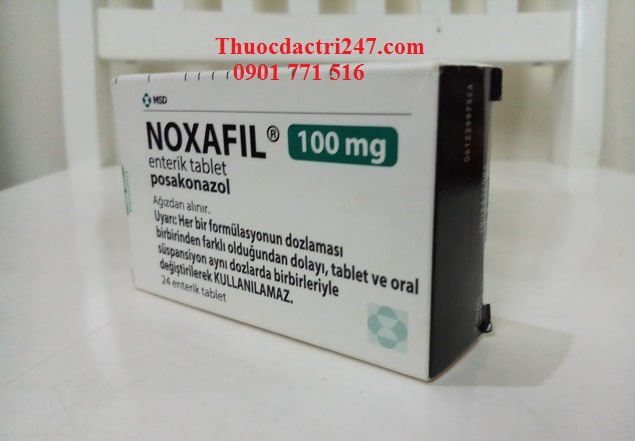 Thuốc noxafil 100mg posaconazole phòng chống nhiễm trùng - Thuốc Đặc Trị 247