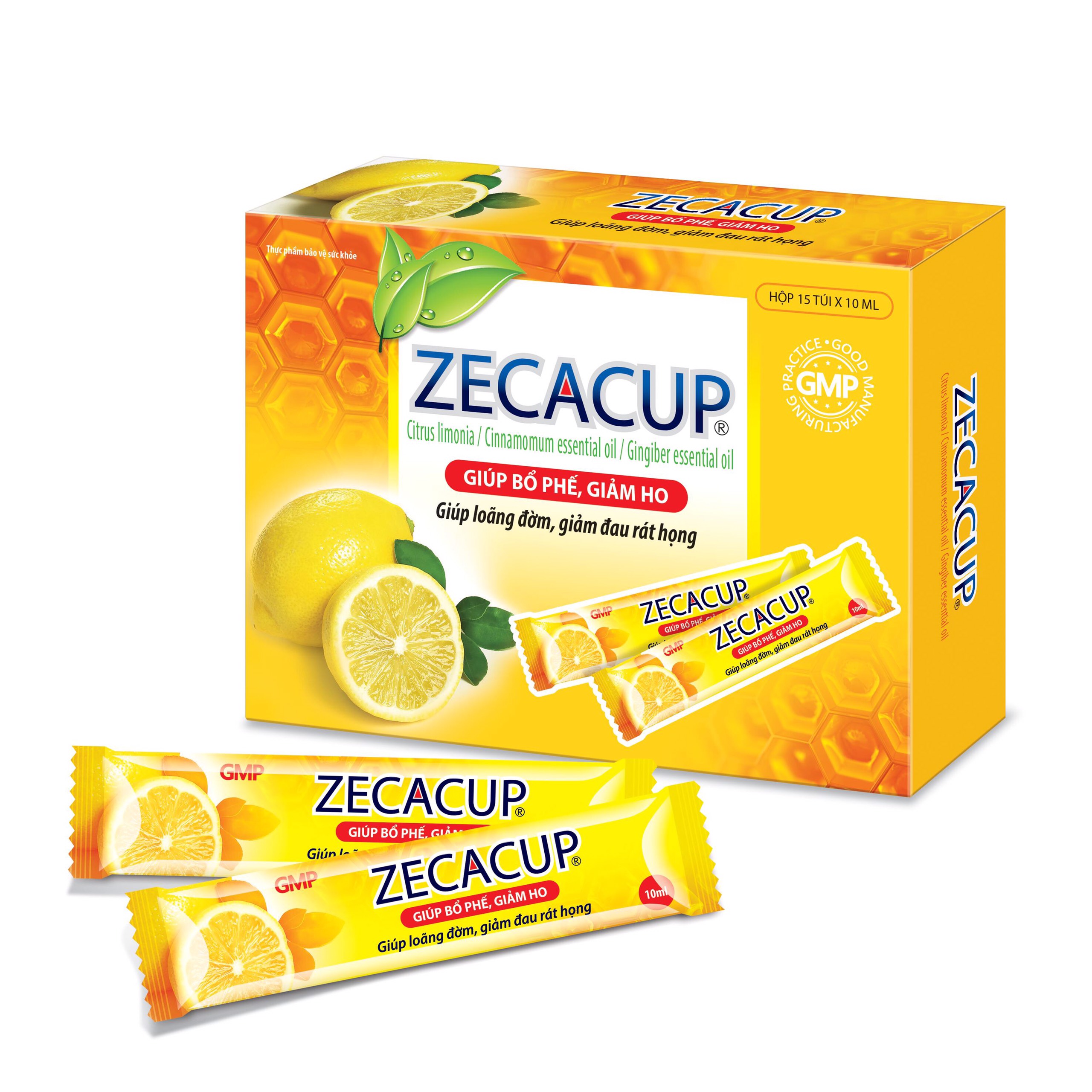 Siro ho Zecacup dạng túi