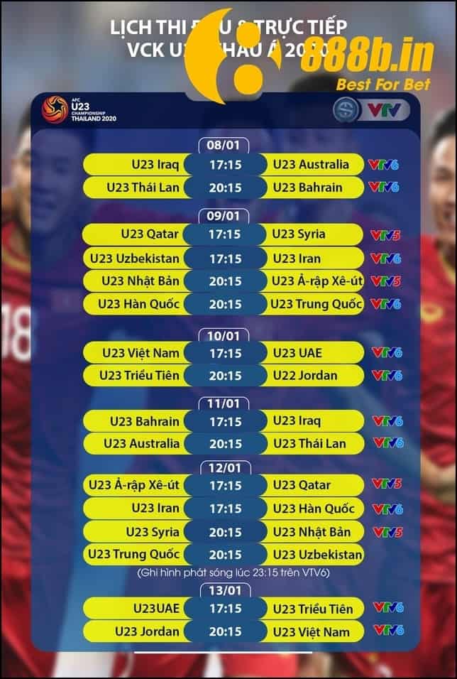 Lịch thi đấu AFC CUP 2020 - Nhà cái uy tín 888B châu Á