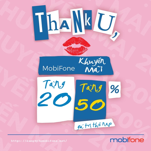Mobifone khuyến mãi 20%-50% giá trị thẻ nạp ngày 31/1/2021