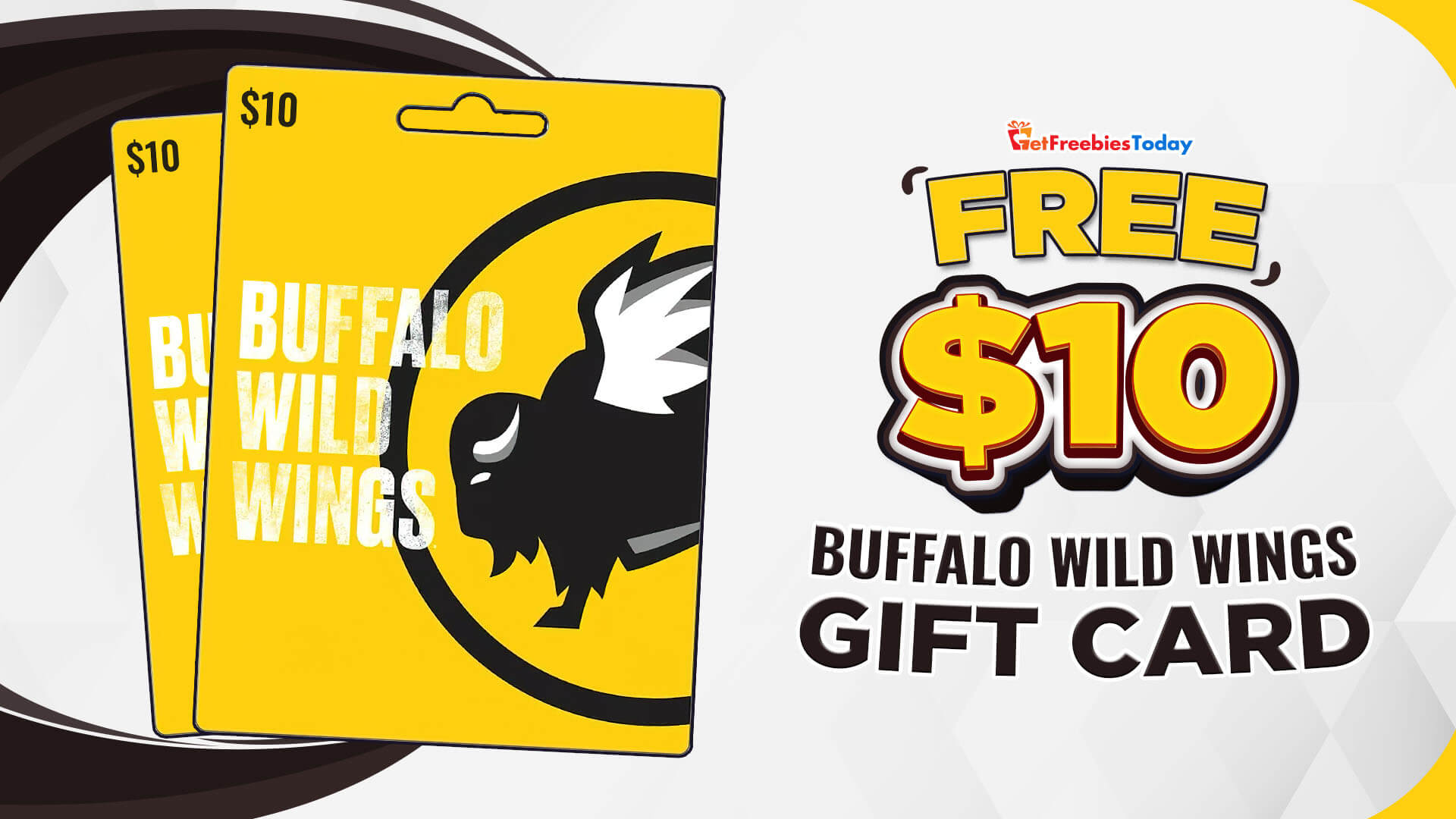 Free $10 Buffalo Wild Wings Gift Card | GetFreebiesToday.com