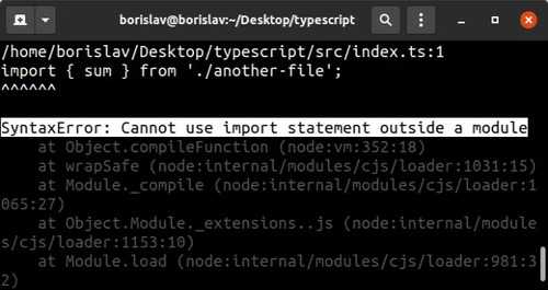 Cannot Use Import Statement Outside A Module ..
