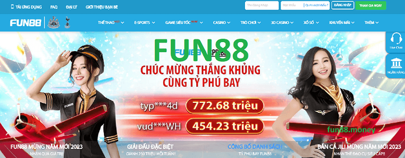 FUN88 Website Chính Thức - Link Vào Fun88 Mới Nhất 2023 - FUN88