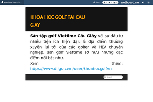 KHOA HOC GOLF TAI CAU GIAY