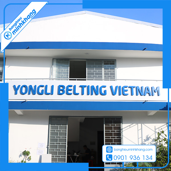 Thi công bảng hiệu công ty Yongli Tín Thành Công Việt Nam | Bảng Hiệu Minh Khang